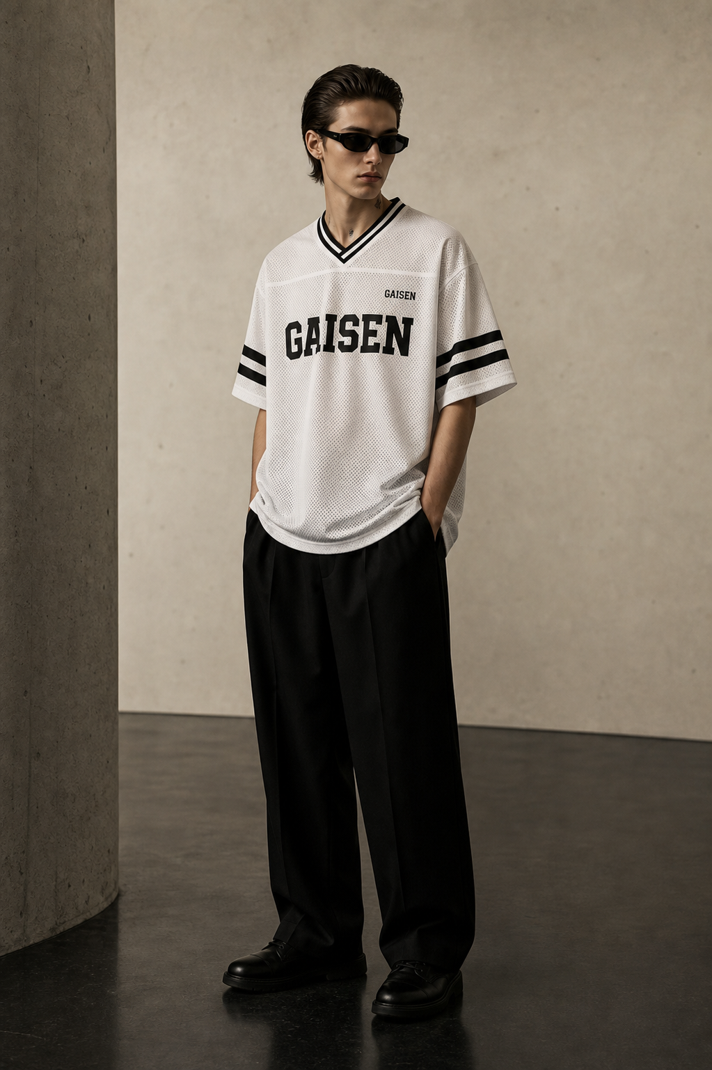 Gaisen Jersey Blanc editorial look